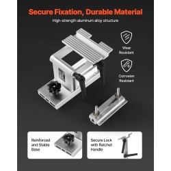 Penkkihiomakoneen teroitusjigi terille ja talttoille 0–64 mm 0–90° kulma