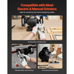 Penkkihiomakoneen teroitusjigi terille ja talttoille 0–64 mm 0–90° kulma