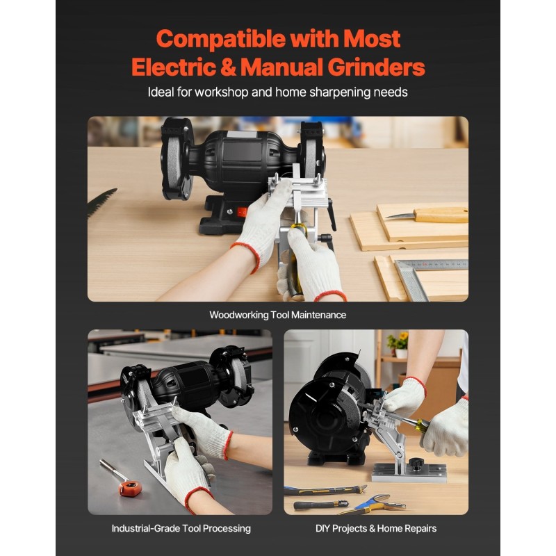 Penkkihiomakoneen teroitusjigi terille ja talttoille 0–64 mm 0–90° kulma