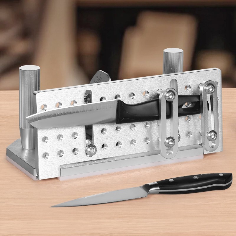 Hiomakoneen veitsituki säädettävä 85–115 asteen alumiiniseosrunko ergonomisilla kahvoilla