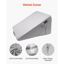 Kiilatyyny samettipäällisellä 25D korkeatiheyksisellä vaahdolla pään ja selän tukemiseen