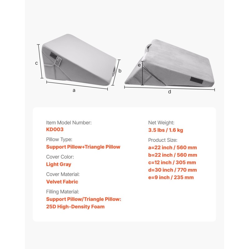 Kiilatyyny samettipäällisellä 25D korkeatiheyksisellä vaahdolla pään ja selän tukemiseen