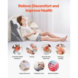 3-osainen kiilatyynysetti hengittävällä jacquard-päällisellä 25D vaahto ja 30D geelimuistivaahto