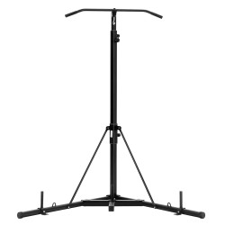 Vapaasti seisova nyrkkeilysäkin teline teräsrunko säädettävä korkeus leuanvetotangolla 65 kg