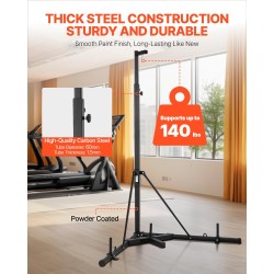 Nyrkkeilysäkin teline teräs vapaasti seisova säädettävä korkeus painotettava jalusta 65 kg kantavuus