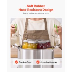 Säilöntäsetti 9-osainen ruostumattomasta teräksestä vesikylpykäyttöön kattila ja välineet