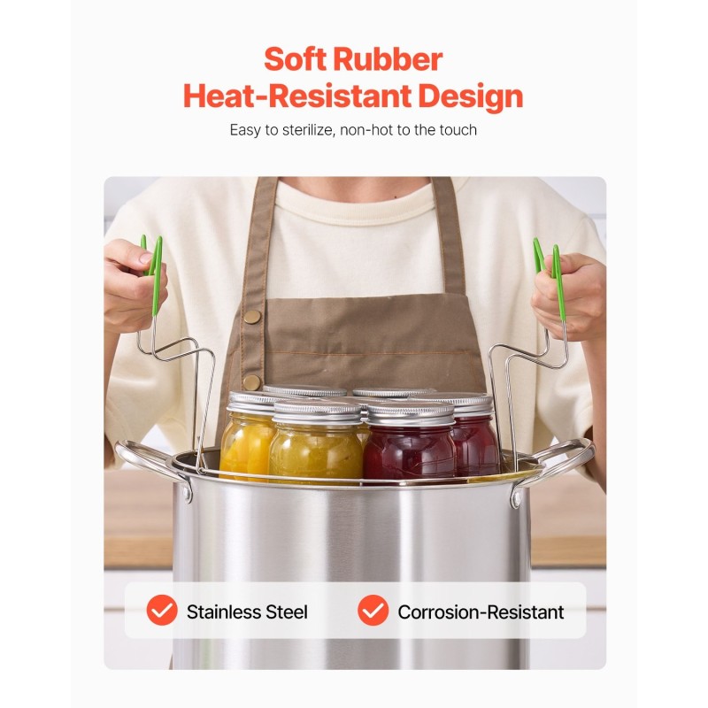 Säilöntäkattila ruostumattomasta teräksestä 20 l ritilällä ja lasikannella