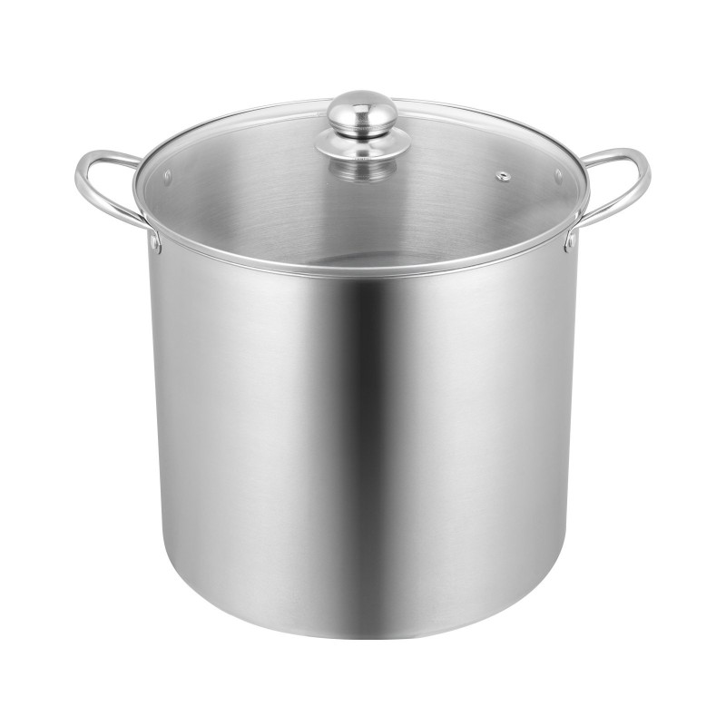 Säilöntäkattila ruostumattomasta teräksestä 20 l ritilällä ja lasikannella