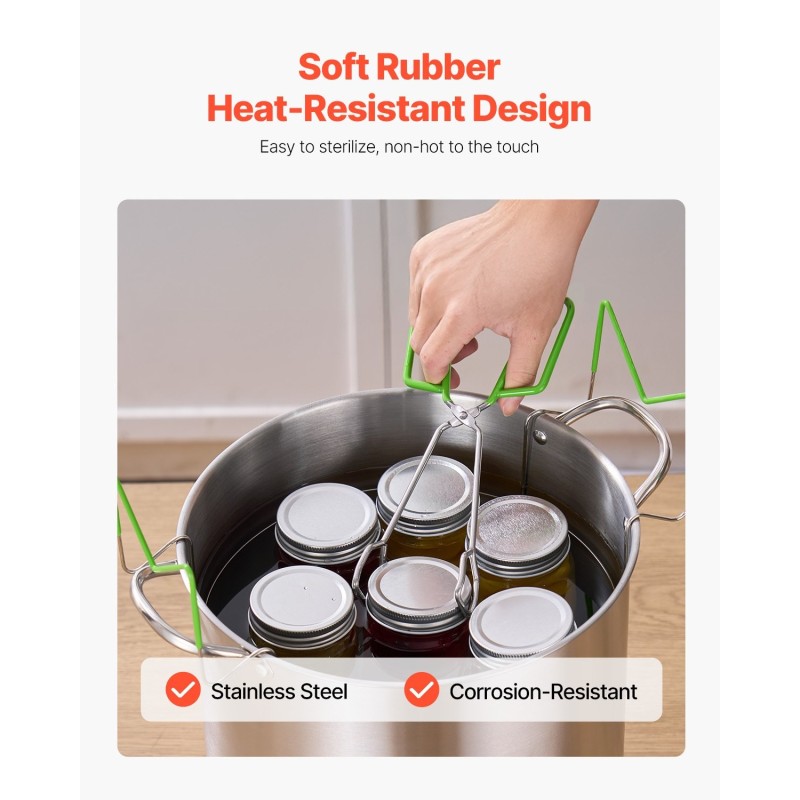 Säilöntäsetti 9 osaa ruostumatonta terästä ja muovia kotitekoiseen säilöntään