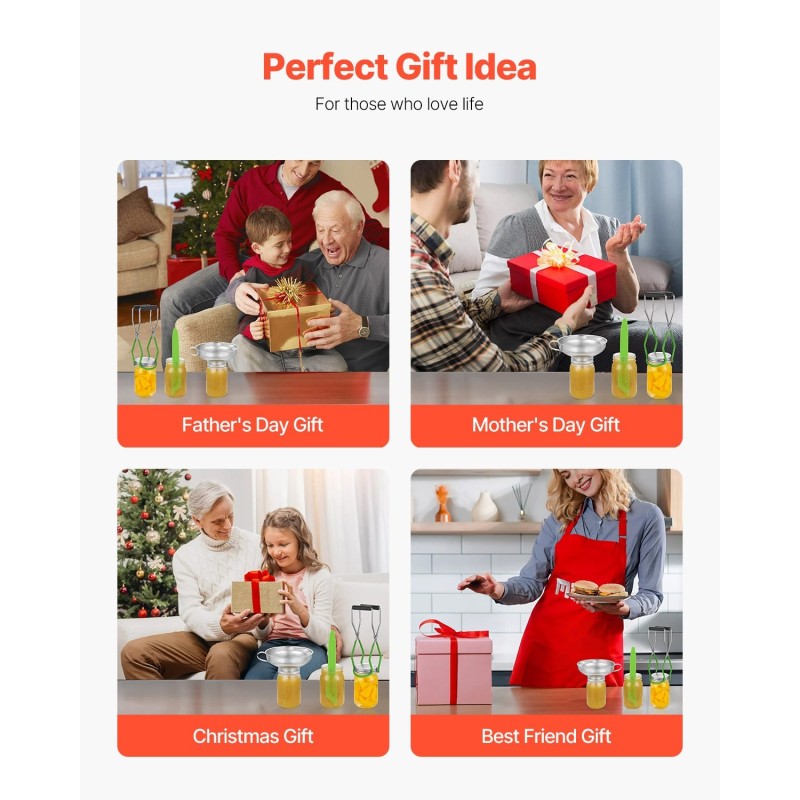 Säilöntäsetti 9 osaa ruostumatonta terästä ja muovia kotitekoiseen säilöntään