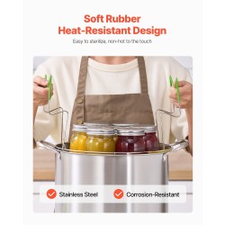 Säilöntätarvikesetti 9-osainen ruostumattomasta teräksestä vesikylpysäilöntään kotikäyttöön