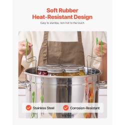 Säilöntätarvikesetti 11-osainen ruostumattomasta teräksestä kotisäilöntään kattila ritilä työkalut