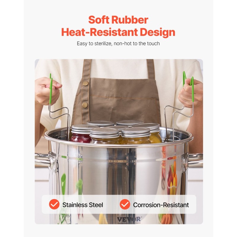 Säilöntätarvikesetti 11-osainen ruostumattomasta teräksestä kotisäilöntään kattila ritilä työkalut