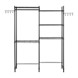 Säilytyshylly pesukoneen ja kuivausrummun yläpuolelle hiiliteräs 5 säädettävää hyllyä