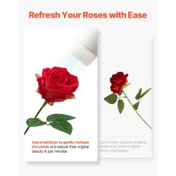 Tekoruusut 60 kpl punaiset samettimainen kangas 508 mm varsi 70 mm kukka