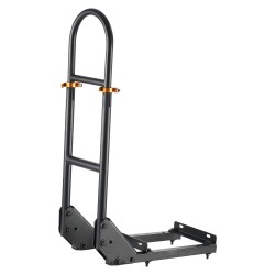 Takaistuimen musta hiiliteräksinen käsikaari korkeussäädettävä 27.5–33.5 tuumaa golfkärryihin