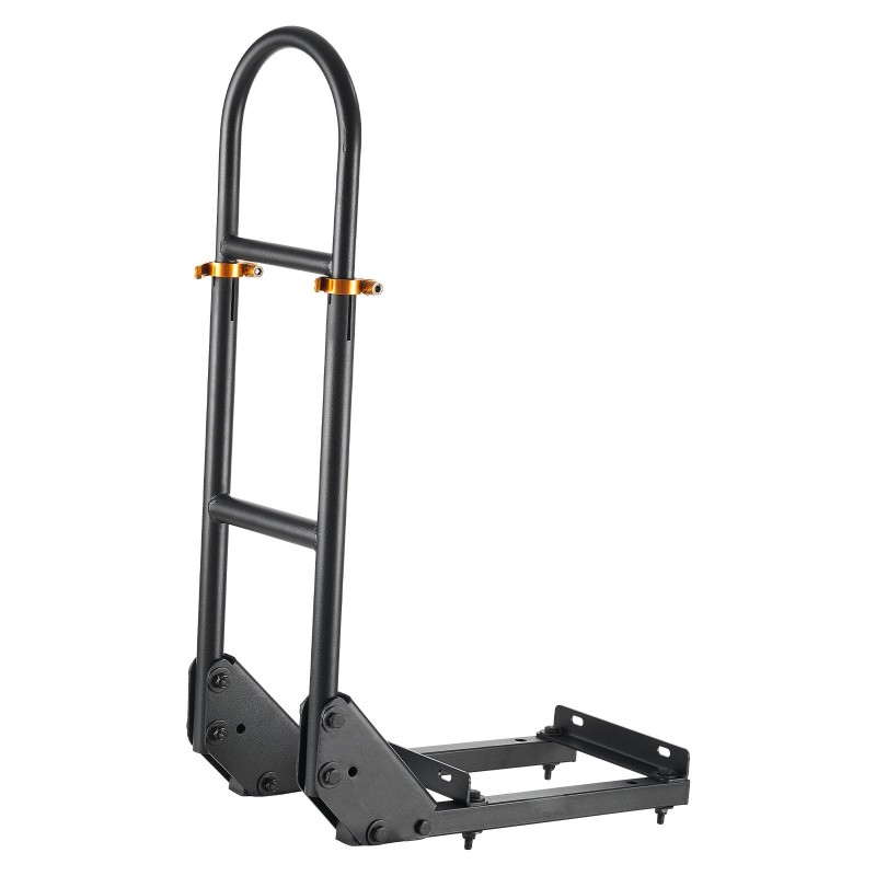 Takaistuimen musta hiiliteräksinen käsikaari korkeussäädettävä 27.5–33.5 tuumaa golfkärryihin