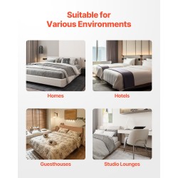 Teräsrunko queen-kokoiselle joustinpatjalle irrotettavalla puuvillapäällisellä 1587 kg kantavuus