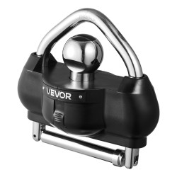 Perävaunun vetokytkinlukko sinkkiseosrunko musta 1 kpl sopii 1 7 8 2 ja 2 5 16 tuumaa