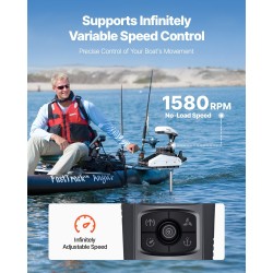 Sähköinen keulamoottori 55lbs 12V GPS-ohjaus langaton kaukosäädin kajakkiin