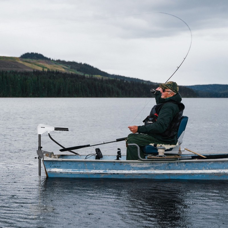 Sähköinen perämoottori 24-volttinen 86-paunan työntövoima 36-tuumainen akseli transomiin kiinnitettävä