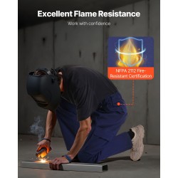 Palosuojatut miesten cargohousut puhdas puuvilla M-koko hitsaustöihin