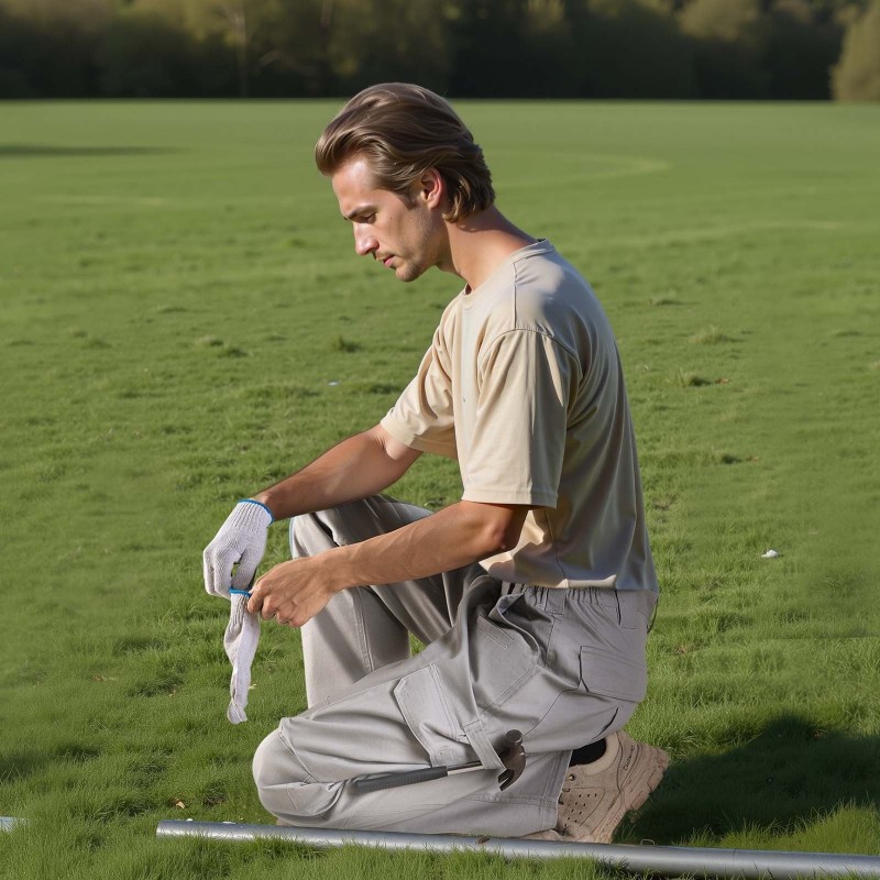 Cargohousut 100 % puuvillaiset palosuojatut hitsaus- ja hiontatöihin koko M