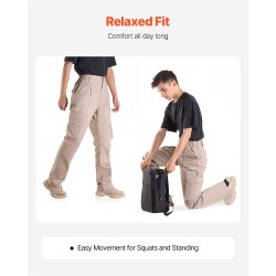 Palosuojatut puuvillahousut hitsaustöihin joustava vyötärö vahvistetut ompeleet useita taskuja