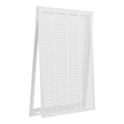 Paluuilmagrilli 50 5x75 5 cm jauhemaalattu teräs avattava etupaneeli sopii 1 tuuman suodattimelle