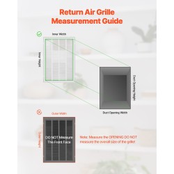 Paluuilmagrilli 50,5x75,5 cm jauhemaalattu teräs avattava etupaneeli sopii 1 tuuman suodattimelle