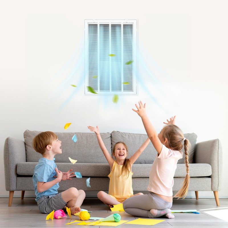 Paluuilmagrilli 50,5x75,5 cm jauhemaalattu teräs avattava etupaneeli sopii 1 tuuman suodattimelle