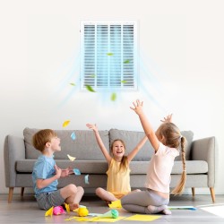 Palautusilmasäleikkö jauhemaalattu teräs 50 x 63 cm irrotettavalla etupaneelilla