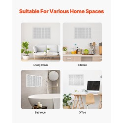 Palautusilmasäleikkö jauhemaalattu teräs 75,5 x 50,5 cm MERV8-suodatin