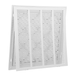 Palautusilman suodatinsäleikkö jauhemaalattu teräs 50 5 x 50 5 cm seinäasennukseen MERV8 suodatin