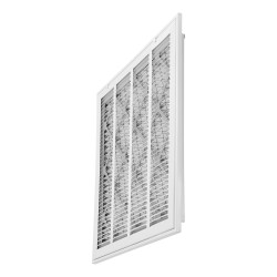 Palautusilman suodatinsäleikkö jauhemaalattu teräs 50,5 x 50,5 cm seinäasennukseen MERV8-suodatin