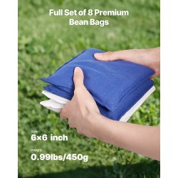 Heittopelilautasetti teräsputkirunko alumiini-muovipinta 915x610 mm 2 lautaa 8 hernepussia säänkestävä taittuva