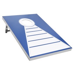 Heittopelilautasetti teräsputkirunko alumiini-muovipinta 915x610 mm 2 lautaa 8 hernepussia säänkestävä taittuva