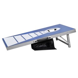 Heittopelilautasetti teräsputkirunko alumiini-muovipinta 915x610 mm 2 lautaa 8 hernepussia säänkestävä taittuva