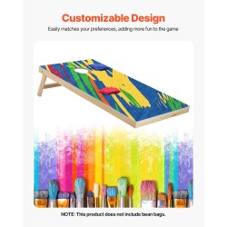 Hernepussipelisetti täyspuuta lakattu pinta 1255x600 mm taitettava kantolaukulla