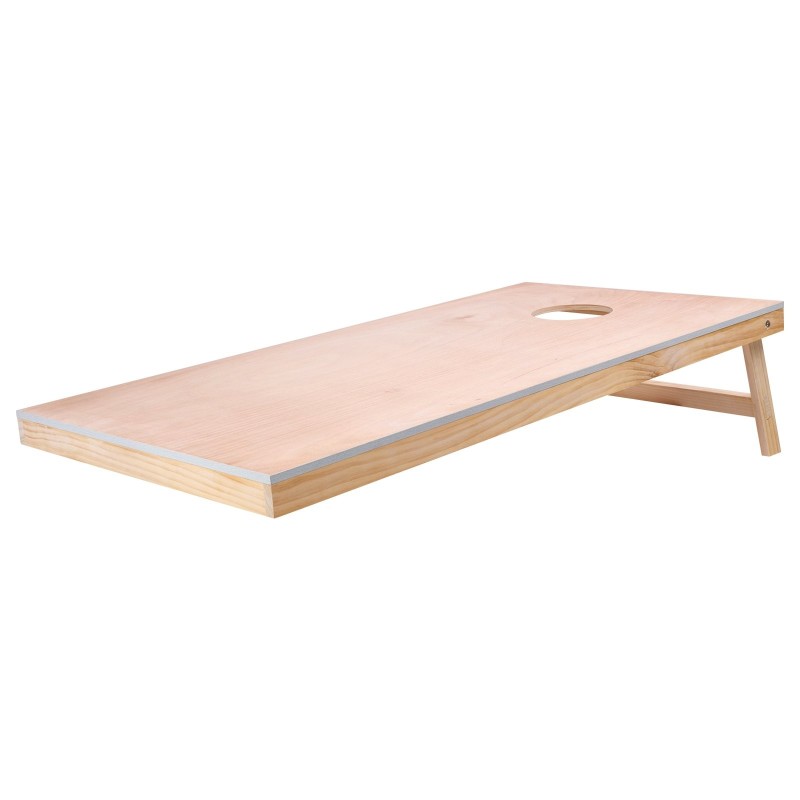 Hernepussipelisetti täyspuuta lakattu pinta 1255x600 mm taitettava kantolaukulla