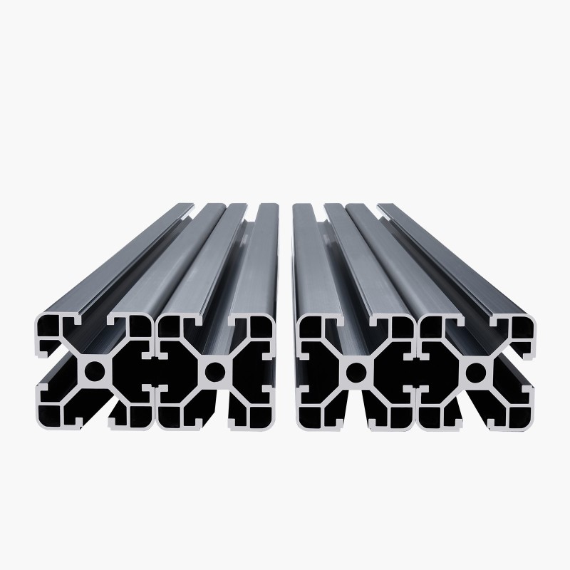 T-uraprofiilit alumiini 6063-T5 40x40 1000 mm 4 kpl musta 3D-tulostimille