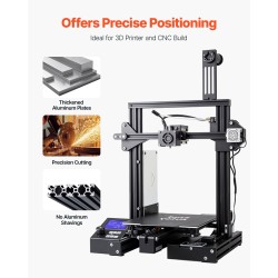 T-profiili alumiini 20x40 mm 1000 mm 4 kappaleen pakkaus anodisoitu musta