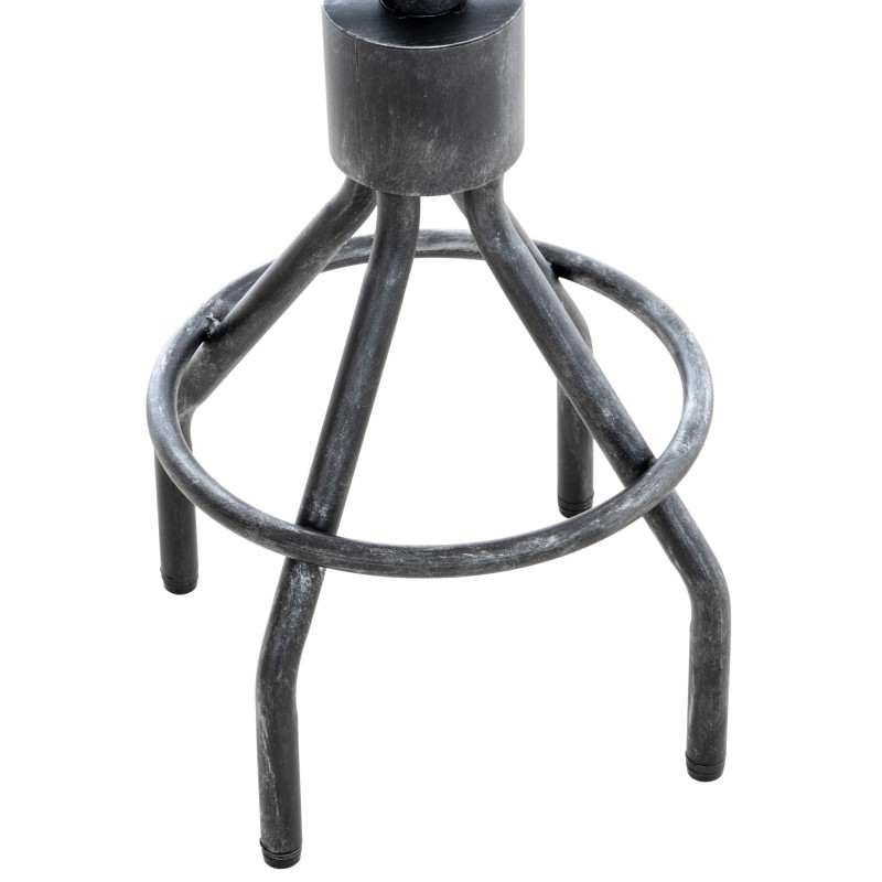 Tyylikäs säädettävä baarijakkara puuistuimella ja metalliselkänojalla