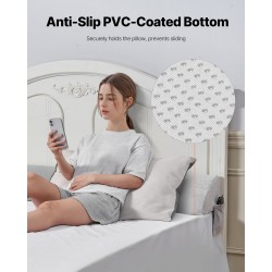 Kiilatyyny sängynpäädyn ja patjan väliin 25D-korkeatiheyksinen vaahtomuovi harmaa sopii 0–178 mm raolle