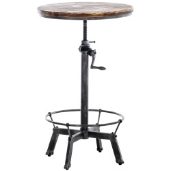 Säädettävä seisomapöytä mäntypuusta ja metallista tyylikäs ja tukeva