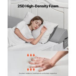 Sängynpäädyn välikappaletyyny korkeatiheyksinen vaahtomuovi 1829×255×152 mm liukuestopohjalla