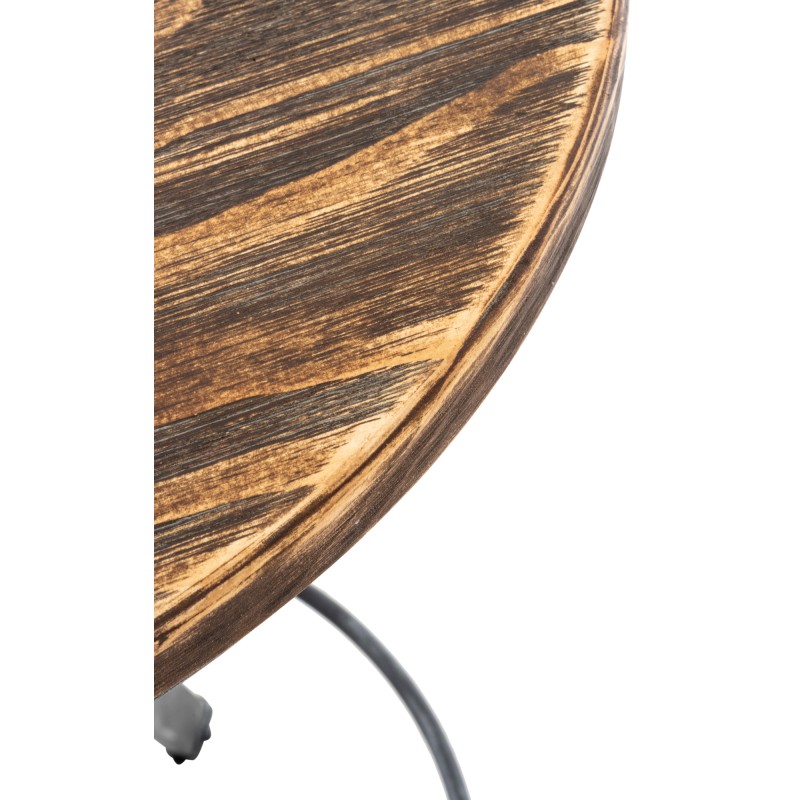 Säädettävä seisomapöytä mäntypuusta ja metallista, tyylikäs ja tukeva