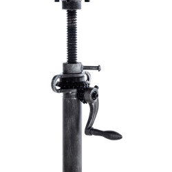 Säädettävä seisomapöytä mäntypuusta ja metallista, tyylikäs ja tukeva