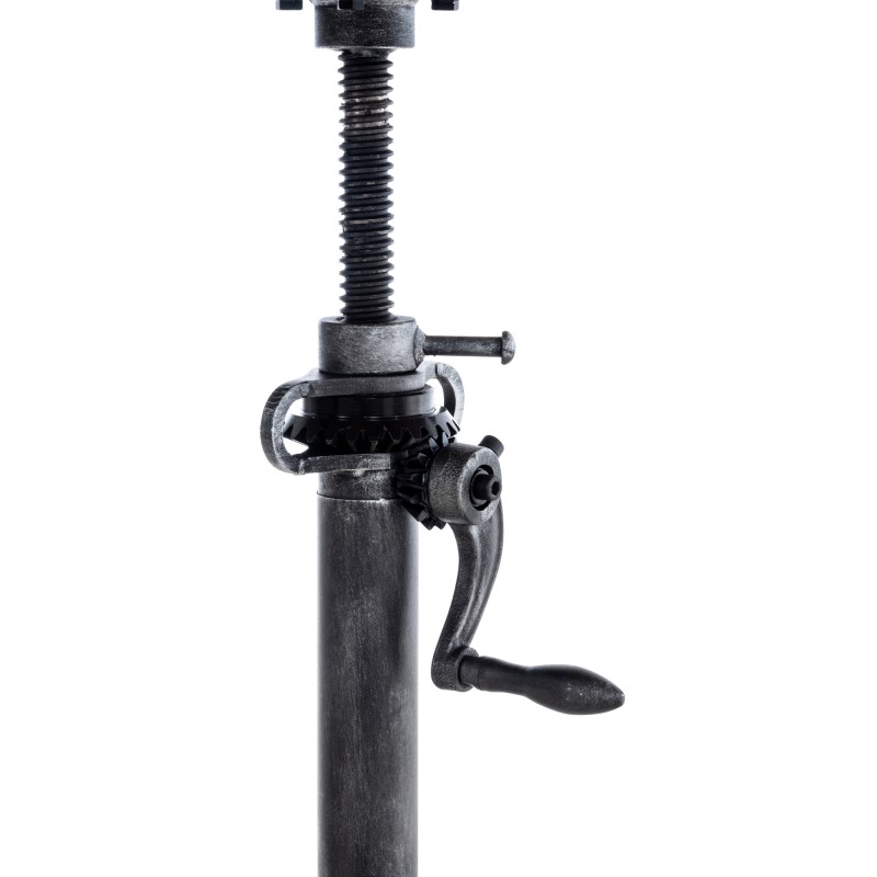 Säädettävä seisomapöytä mäntypuusta ja metallista, tyylikäs ja tukeva