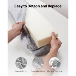 Kiilatyyny sängynpään raon täyttöön 25D-vaahto 2 kpl harmaa